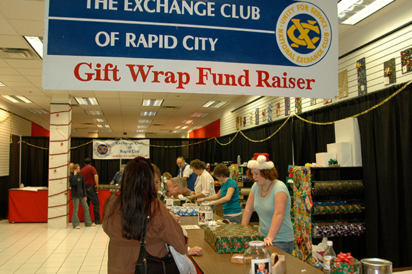Rushmore Mall Gift Wrap Program for Youth & Family Services